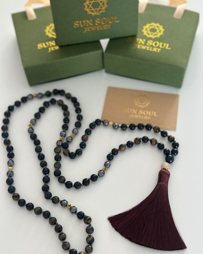 Mala amulet of stability on the path to success and light